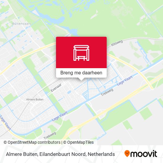 Almere Buiten, Eilandenbuurt Noord kaart