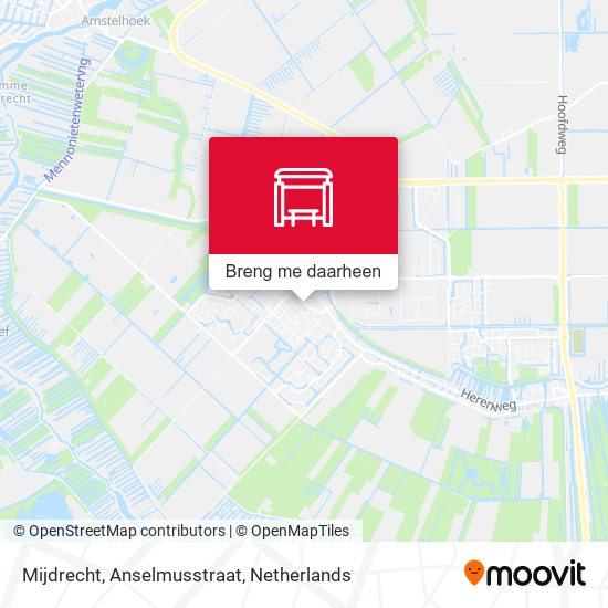 Mijdrecht, Anselmusstraat kaart
