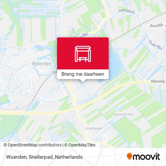 Woerden, Snellerpad kaart