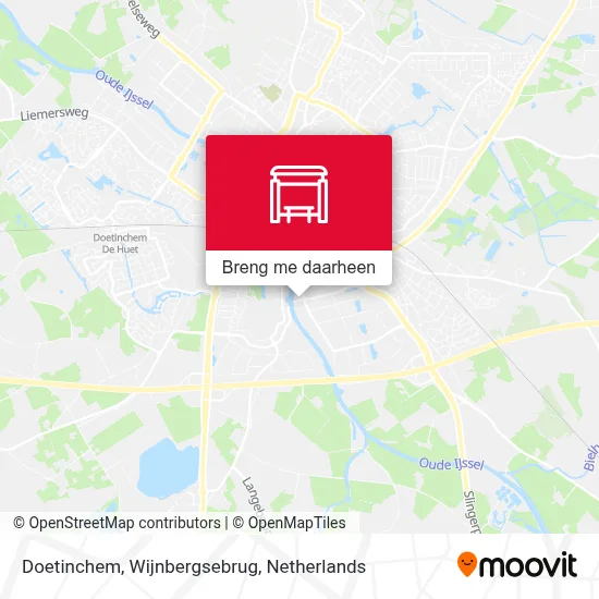 Doetinchem, Wijnbergsebrug kaart