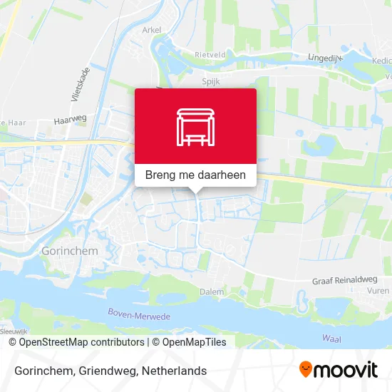 Gorinchem, Griendweg kaart