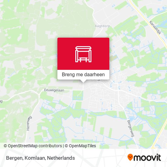 Bergen, Komlaan kaart