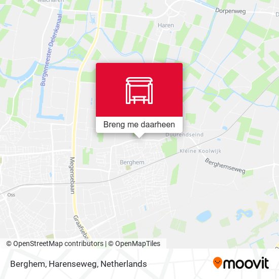 Berghem, Harenseweg kaart