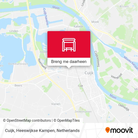 Cuijk, Heeswijkse Kampen kaart