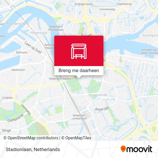 Stadionlaan kaart