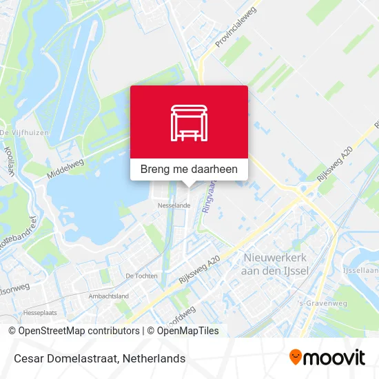 Cesar Domelastraat kaart