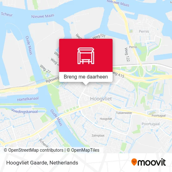 Hoogvliet Gaarde kaart