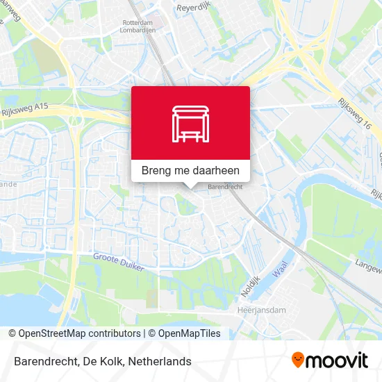 Barendrecht, De Kolk kaart