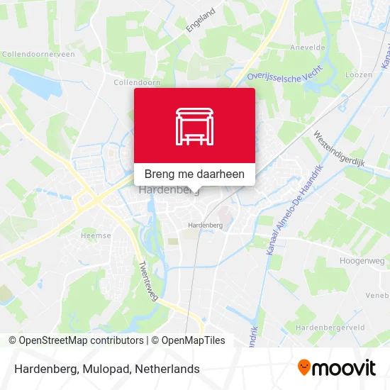Hardenberg, Mulopad kaart