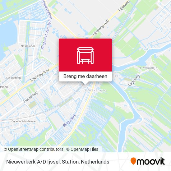 Nieuwerkerk A / D Ijssel, Station kaart