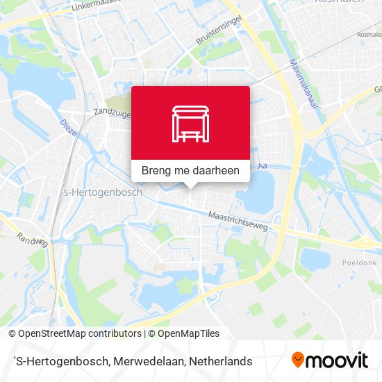 'S-Hertogenbosch, Merwedelaan kaart