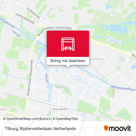 Tilburg, Bijsterveldenlaan kaart