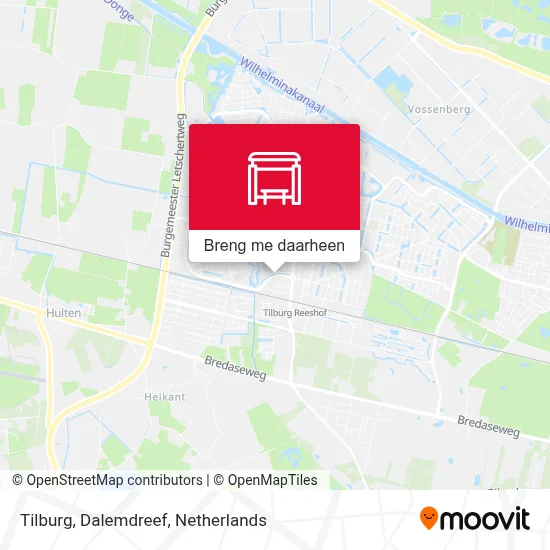 Tilburg, Dalemdreef kaart