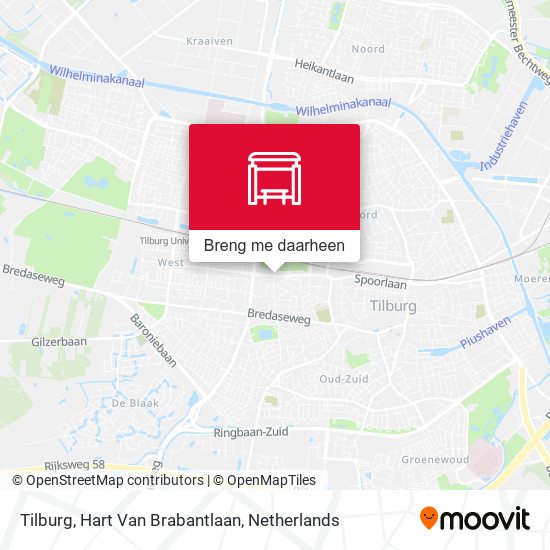Tilburg, Hart Van Brabantlaan kaart