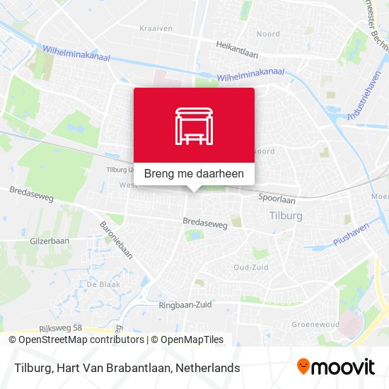 Tilburg, Hart Van Brabantlaan kaart