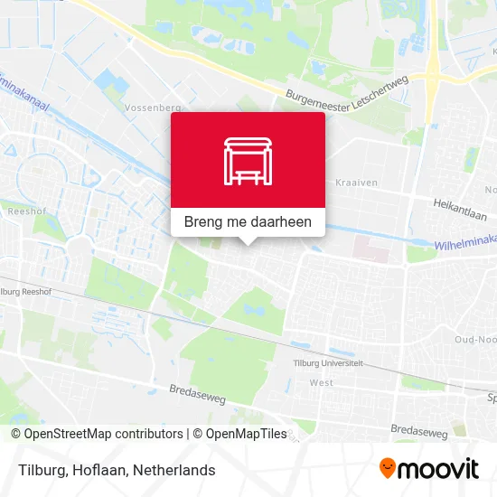 Tilburg, Hoflaan kaart