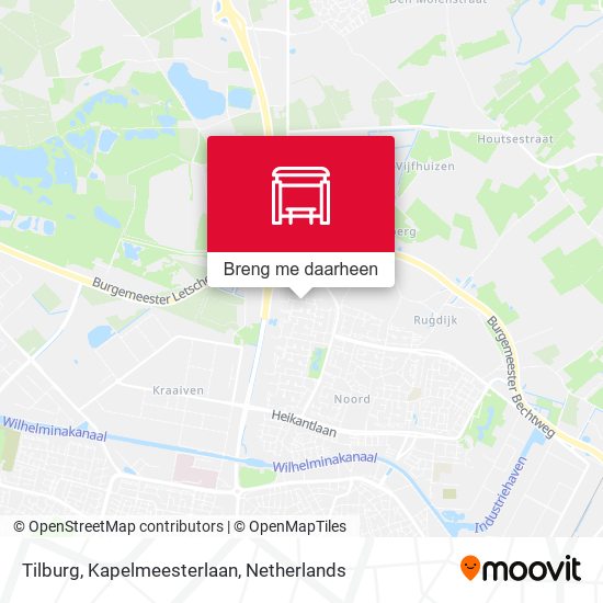 Tilburg, Kapelmeesterlaan kaart
