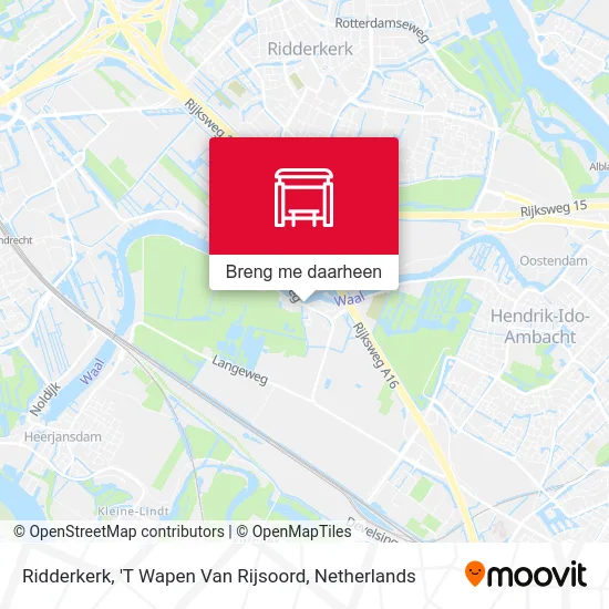 Ridderkerk, 'T Wapen Van Rijsoord kaart