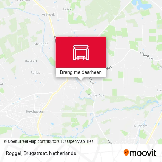 Roggel, Brugstraat kaart