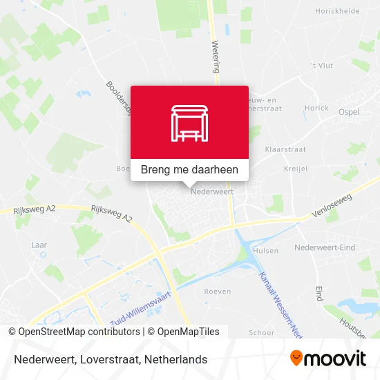 Nederweert, Loverstraat kaart