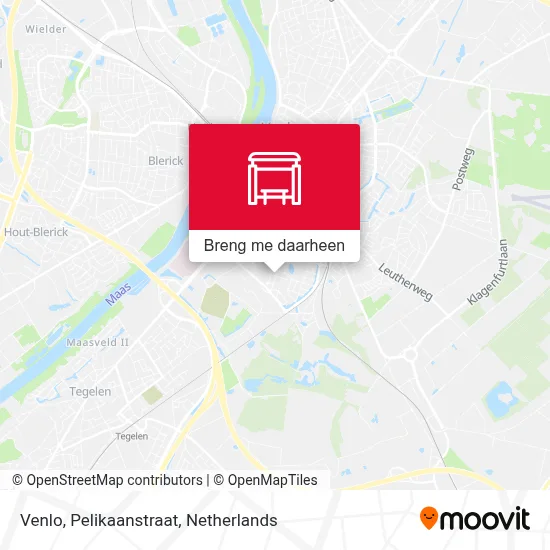 Venlo, Pelikaanstraat kaart