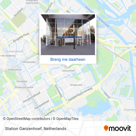 Station Ganzenhoef kaart