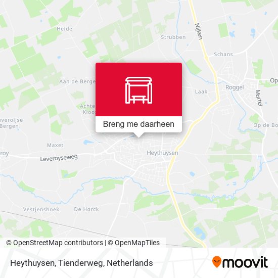 Heythuysen, Tienderweg kaart