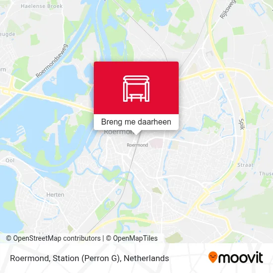 Roermond, Station (Perron G) kaart
