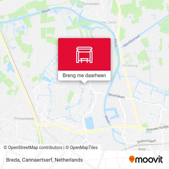 Breda, Cannaertserf kaart