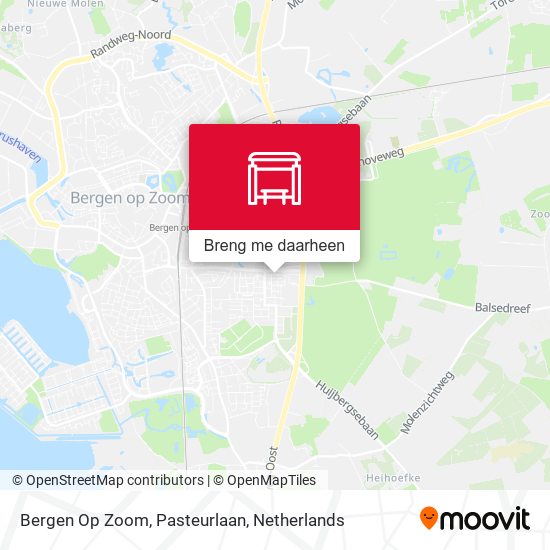 Bergen Op Zoom, Pasteurlaan kaart
