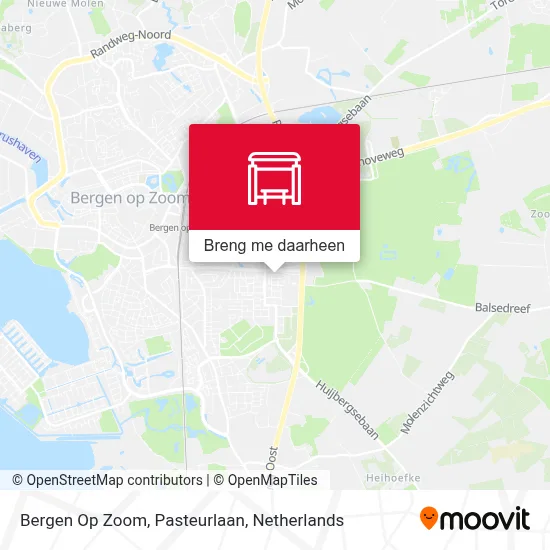 Bergen Op Zoom, Pasteurlaan kaart