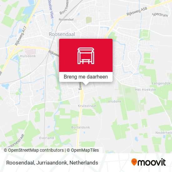 Roosendaal, Jurriaandonk kaart