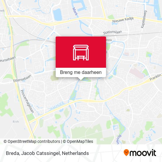 Breda, Jacob Catssingel kaart