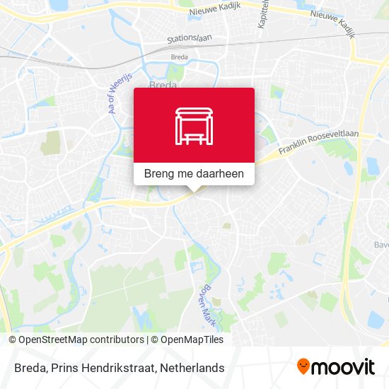 Breda, Prins Hendrikstraat kaart