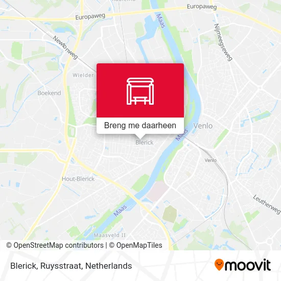 Blerick, Ruysstraat kaart