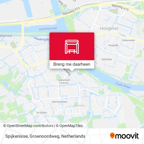 Spijkenisse, Groenoordweg kaart