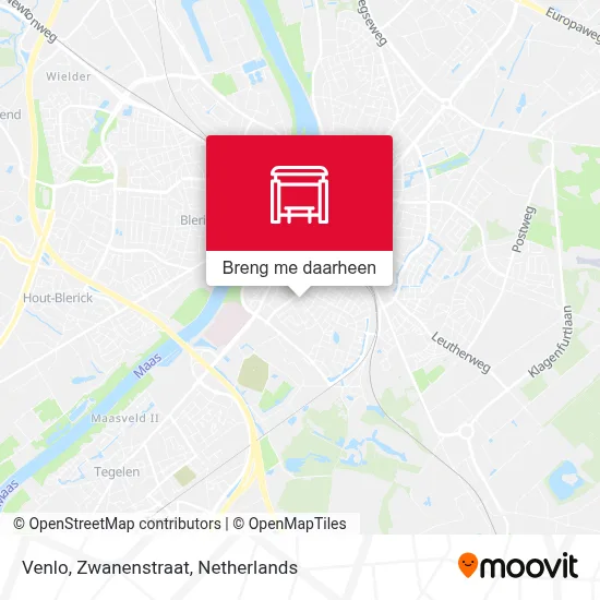 Venlo, Zwanenstraat kaart