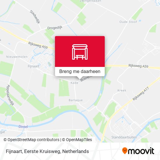 Fijnaart, Eerste Kruisweg kaart