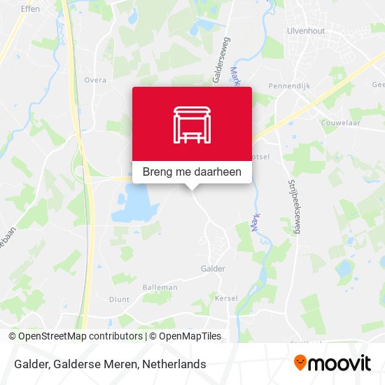 Galder, Galderse Meren kaart