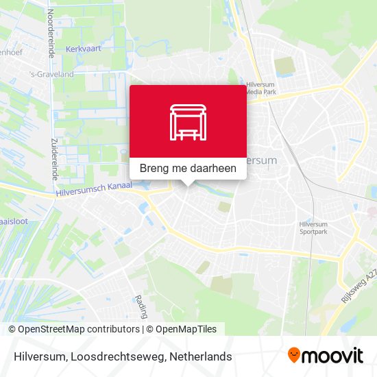 Hilversum, Loosdrechtseweg kaart