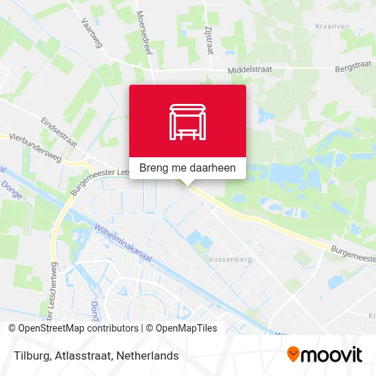 Tilburg, Atlasstraat kaart