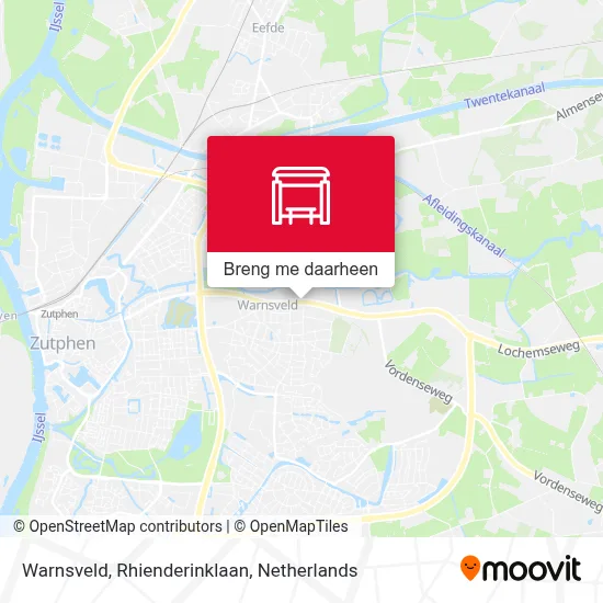 Warnsveld, Rhienderinklaan kaart