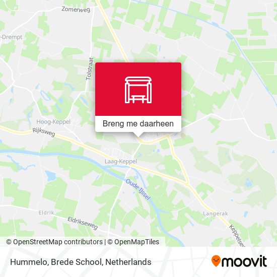 Hummelo, Brede School kaart