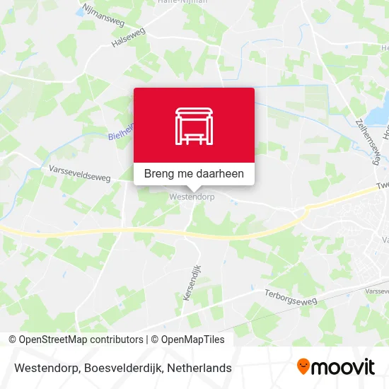 Westendorp, Boesvelderdijk kaart