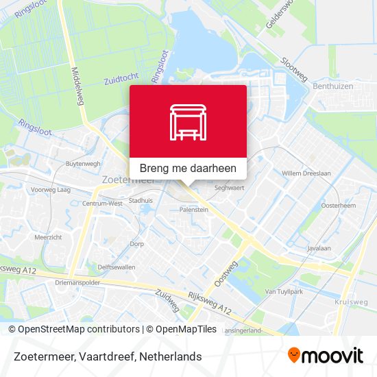 Zoetermeer, Vaartdreef kaart