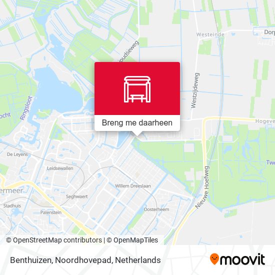 Benthuizen, Noordhovepad kaart