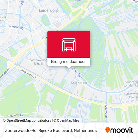 Zoeterwoude-Rd, Rijneke Boulevard kaart