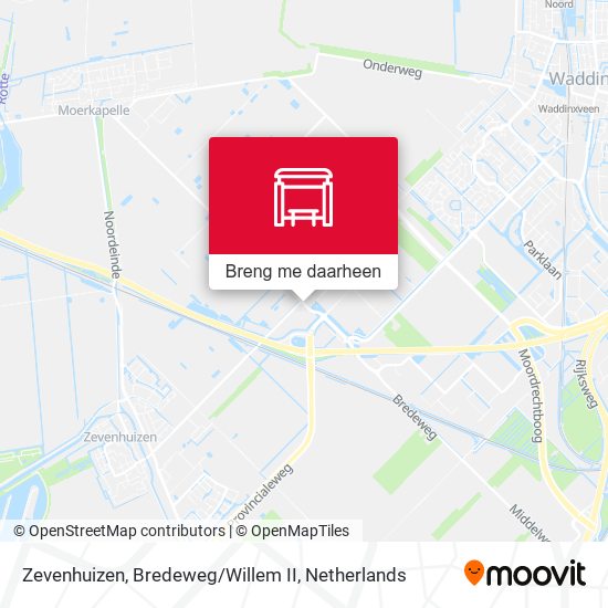 Zevenhuizen, Bredeweg / Willem II kaart