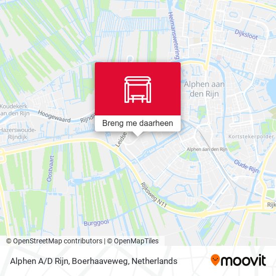 Alphen A/D Rijn, Boerhaaveweg kaart