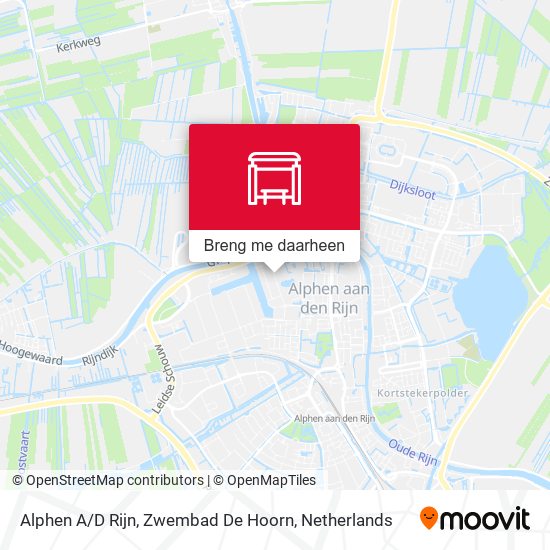 Alphen A / D Rijn, Zwembad De Hoorn kaart